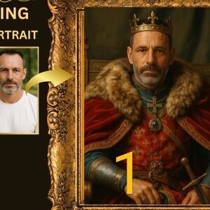 King Portraits Painting Lookalike